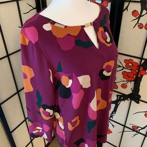 2/$20 - Calvin Klein Keyhole Blouse, gold hardware